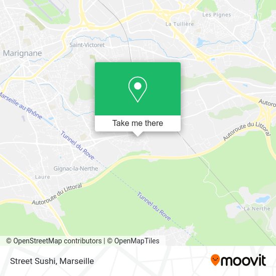 Street Sushi map