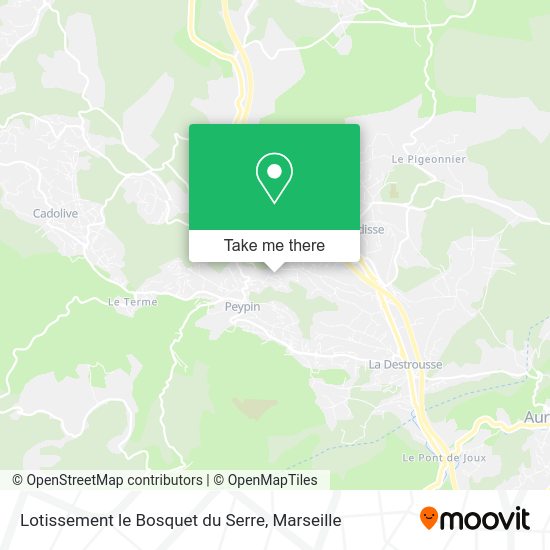Lotissement le Bosquet du Serre map