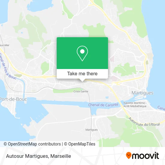 Autosur Martigues map