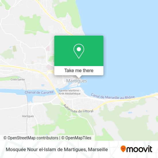 Mosquée Nour el-Islam de Martigues map