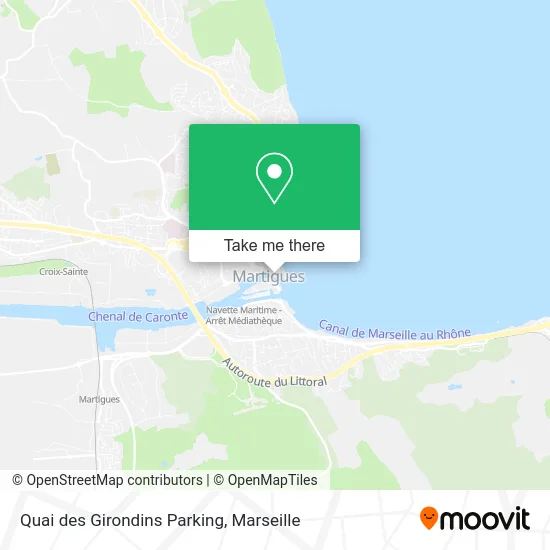Quai des Girondins Parking map