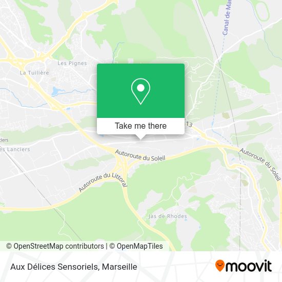 Aux Délices Sensoriels map