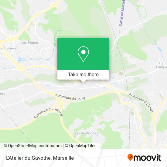 L'Atelier du Gavothe map