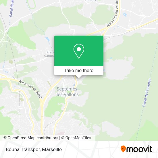Bouna Transpor map