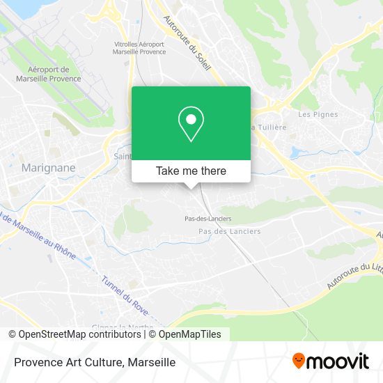 Provence Art Culture map