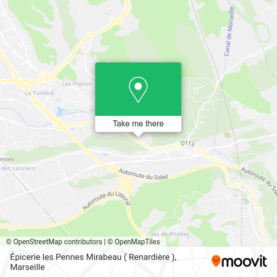 Épicerie les Pennes Mirabeau ( Renardière ) map