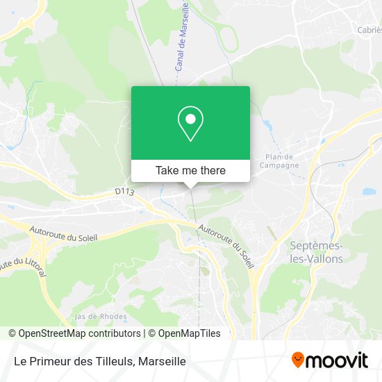 Le Primeur des Tilleuls map