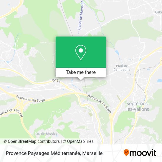 Provence Paysages Méditerranée map
