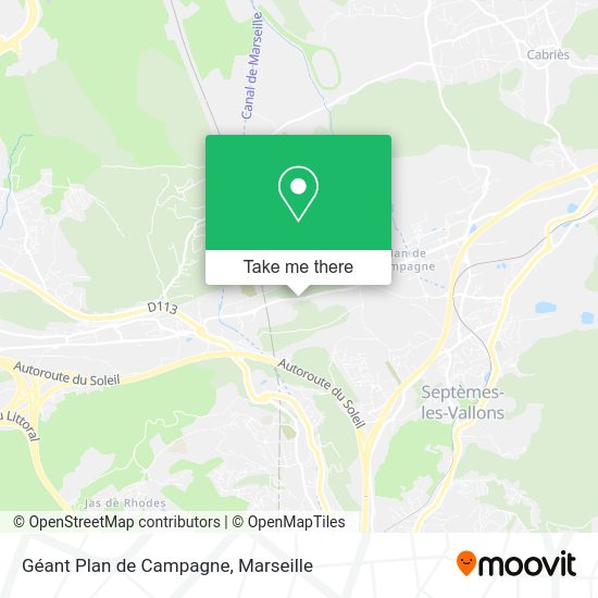 Géant Plan de Campagne map