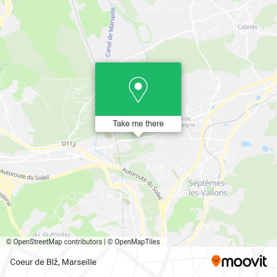 Coeur de Blž map