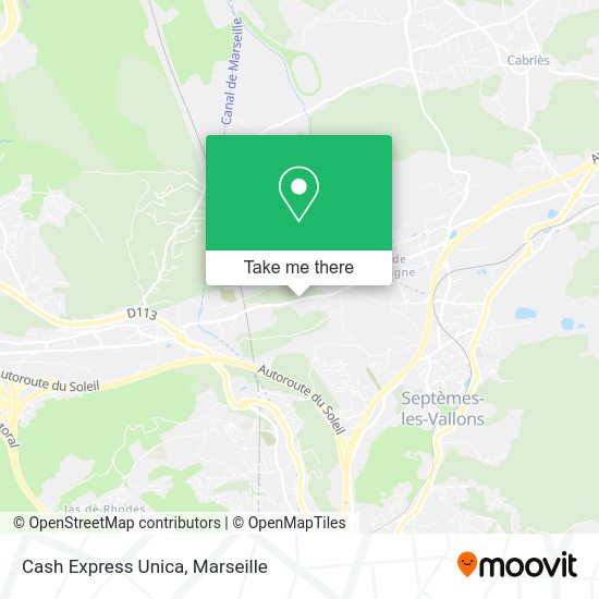 Cash Express Unica map
