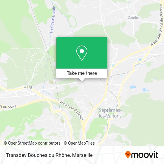 Transdev Bouches du Rhône map