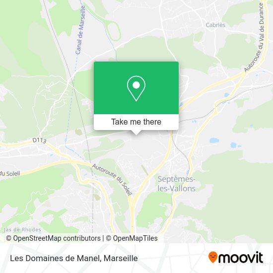 Les Domaines de Manel map