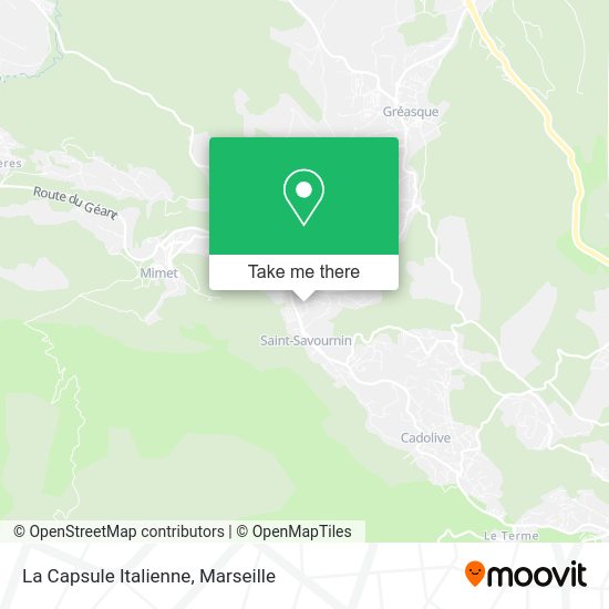 La Capsule Italienne map