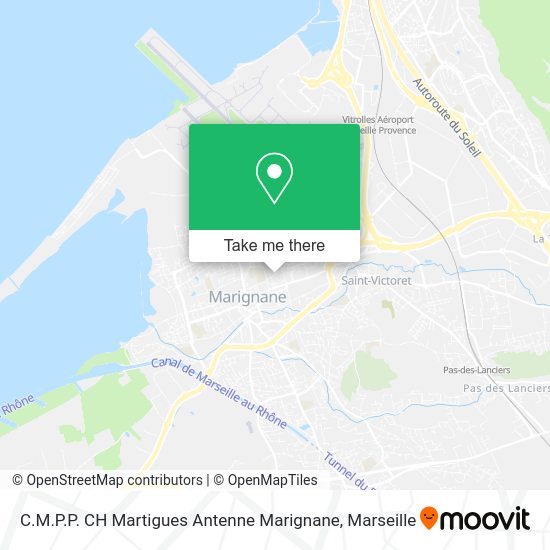 C.M.P.P. CH Martigues Antenne Marignane map