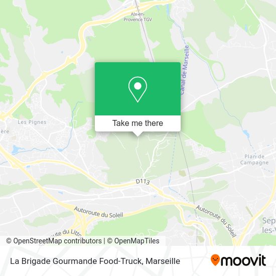 La Brigade Gourmande Food-Truck map