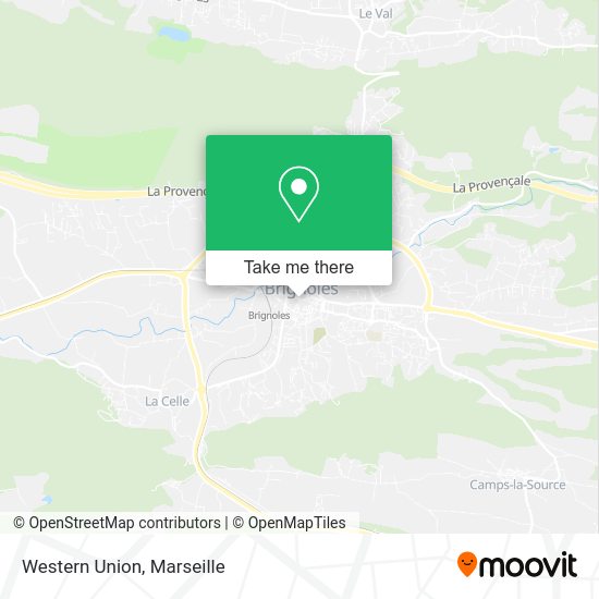Western Union map