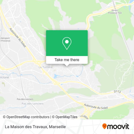 La Maison des Travaux map