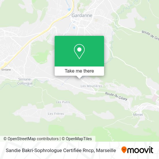 Sandie Bakri-Sophrologue Certifiée Rncp map