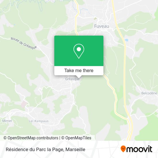 Résidence du Parc la Page map