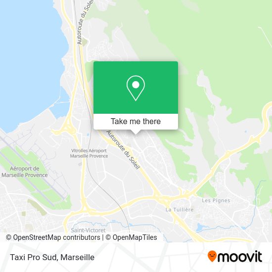 Taxi Pro Sud map