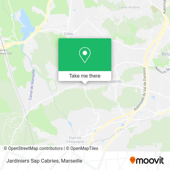 Jardiniers Sap Cabries map
