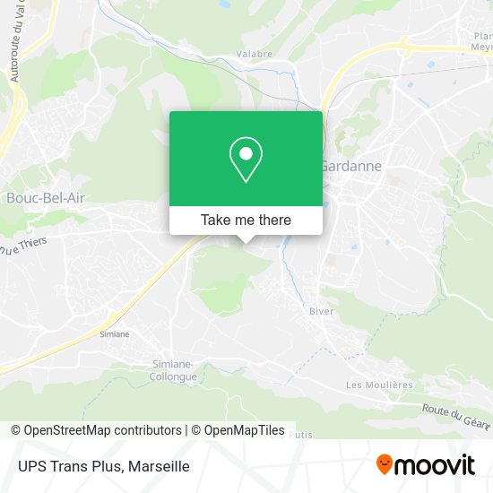 UPS Trans Plus map