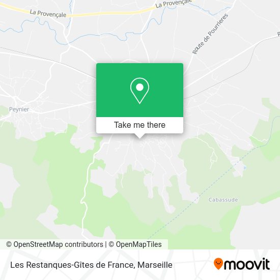 Les Restanques-Gîtes de France map