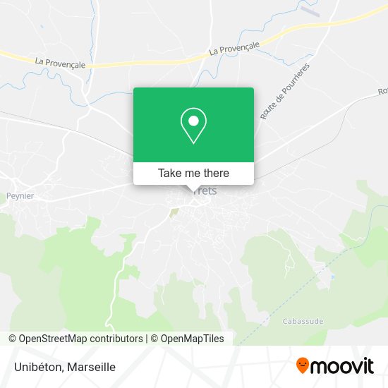 Unibéton map