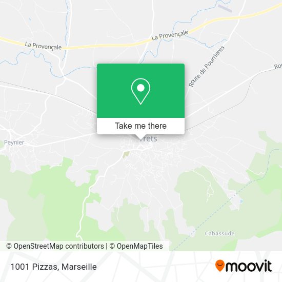 1001 Pizzas map