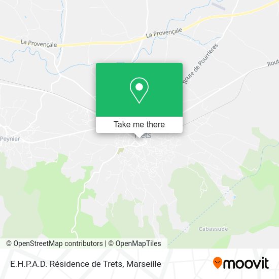 E.H.P.A.D. Résidence de Trets map
