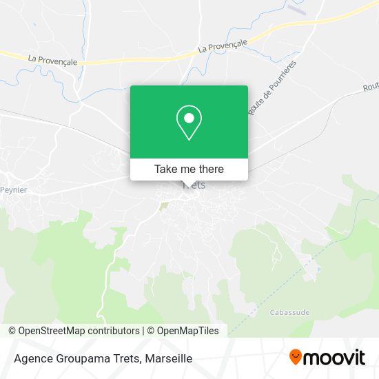 Agence Groupama Trets map