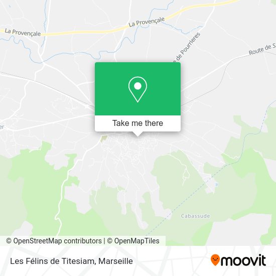 Les Félins de Titesiam map