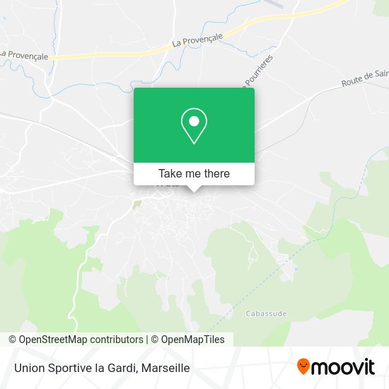 Union Sportive la Gardi map