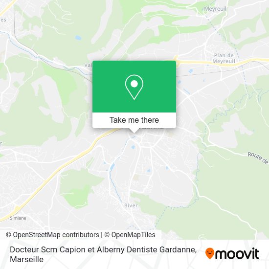 Docteur Scm Capion et Alberny Dentiste Gardanne map