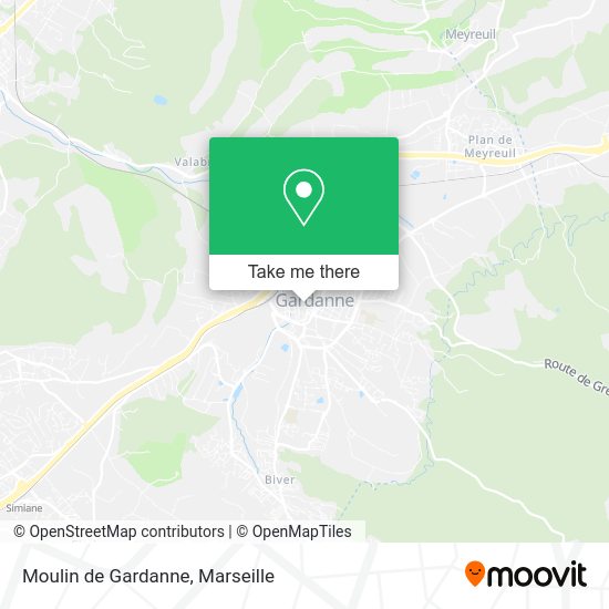 Moulin de Gardanne map