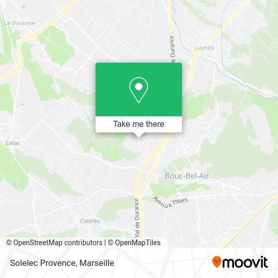 Solelec Provence map