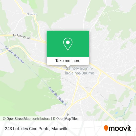 243 Lot. des Cinq Ponts map