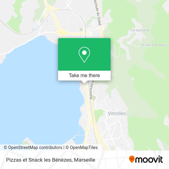 Pizzas et Snack les Bénèzes map