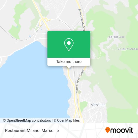 Restaurant Milano map