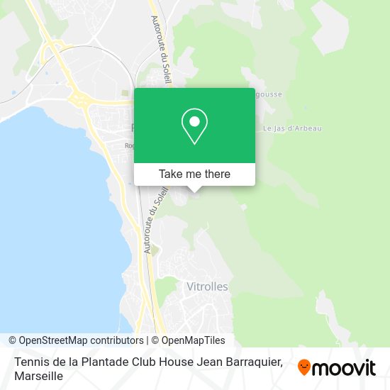 Tennis de la Plantade Club House Jean Barraquier map