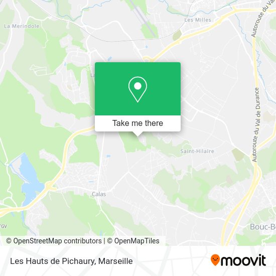 Les Hauts de Pichaury map