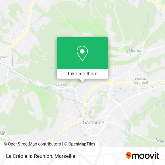 Le Créole la Reunion map