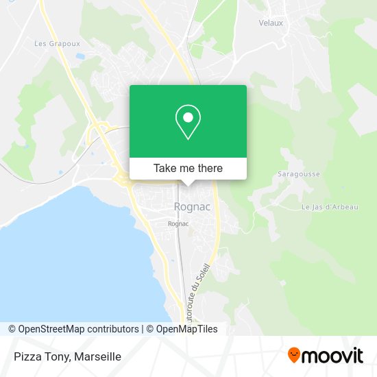 Pizza Tony map