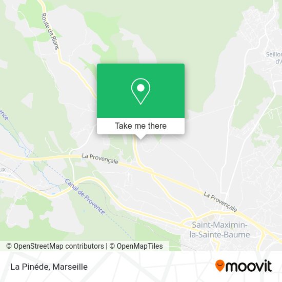 La Pinéde map