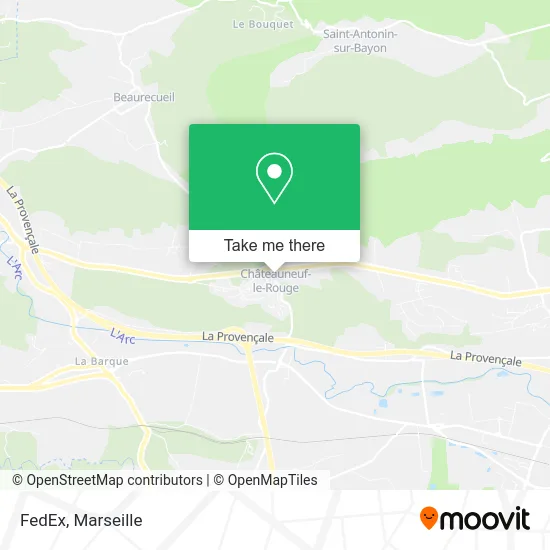 FedEx map