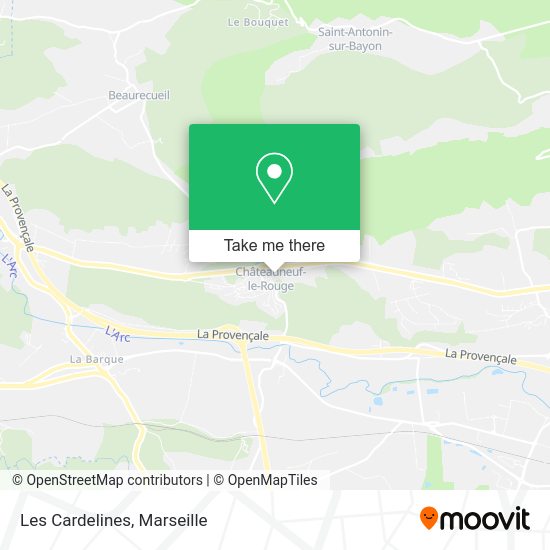 Les Cardelines map