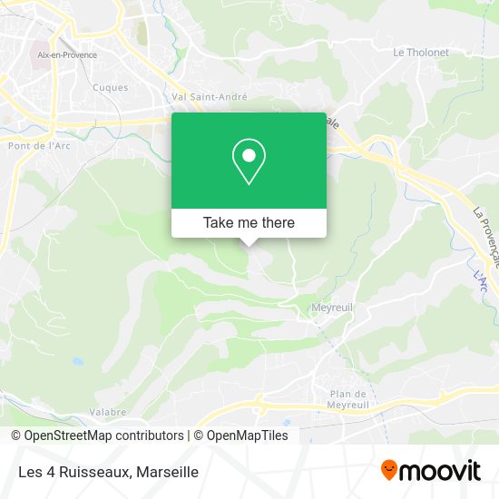 Les 4 Ruisseaux map