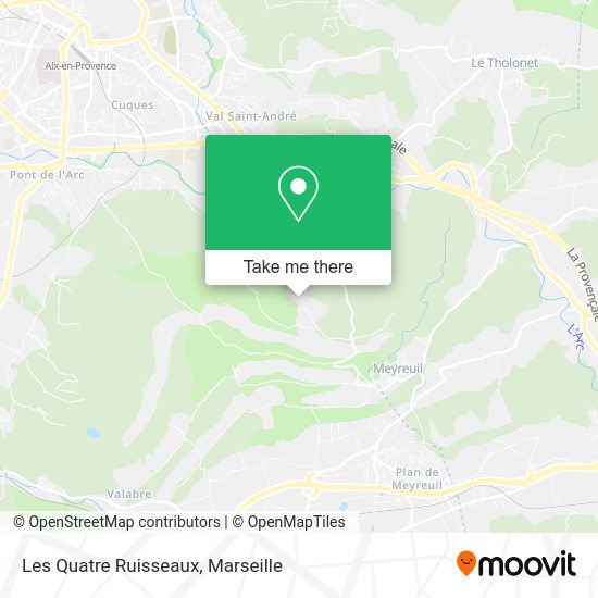 Les Quatre Ruisseaux map