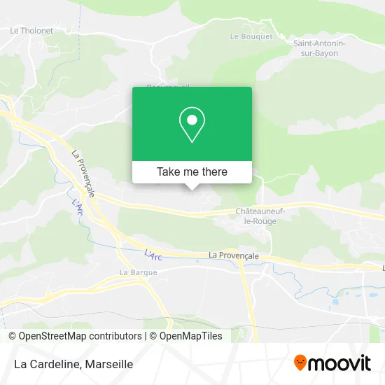 La Cardeline map